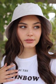 Коттоновая летняя панама (1381) бежевый