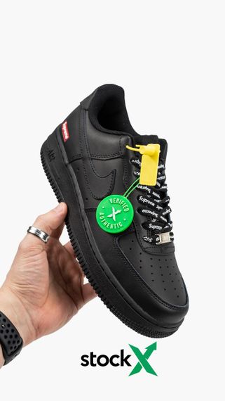 Кросівки Air Force 1 '07 Supreme "Black" весна / літо / осінь 0393 | Зображення 3