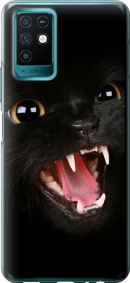 Чехол на Infinix Note 10 Чёрная кошка "932u-2763-17620"