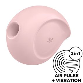 Вакуумний кліторальний стимулятор з вібрацією Satisfyer Sugar Rush, Рожевий
