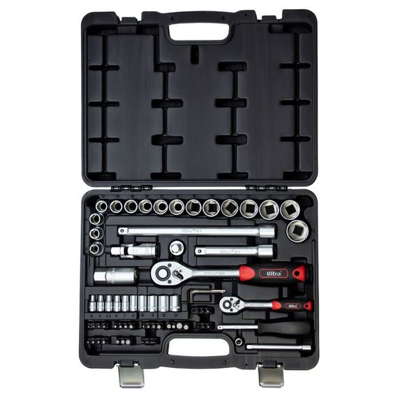 Набір насадок торцевих і біт Ultra 1/4", 1/2" 72 шт CrV Taiwan (6003112) | Зображення 2