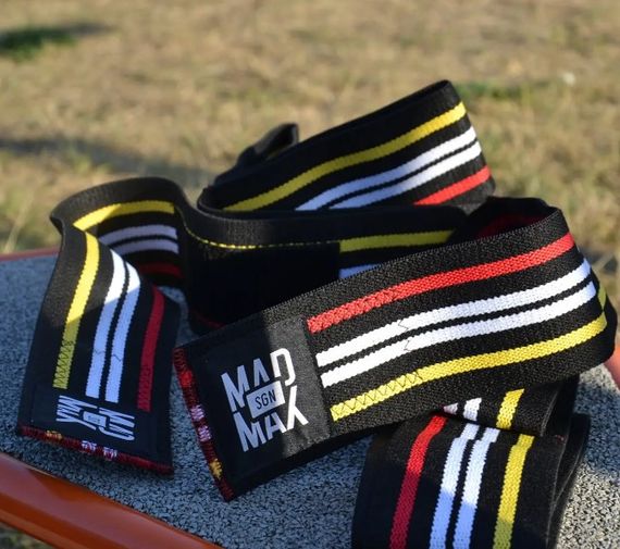 Бинти на коліна MadMax MFA-292 Knee Wraps Black (MFA-292-U) | Зображення 1