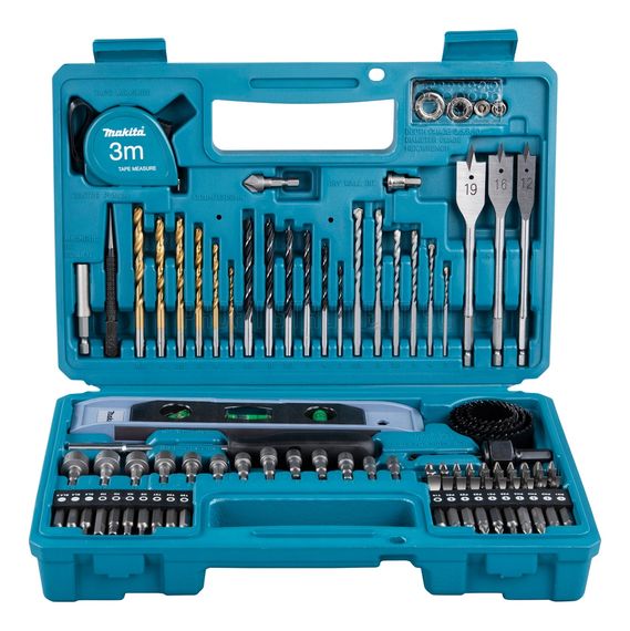Набор свёрл, бит и насадок (102 предмета) Makita E-10730