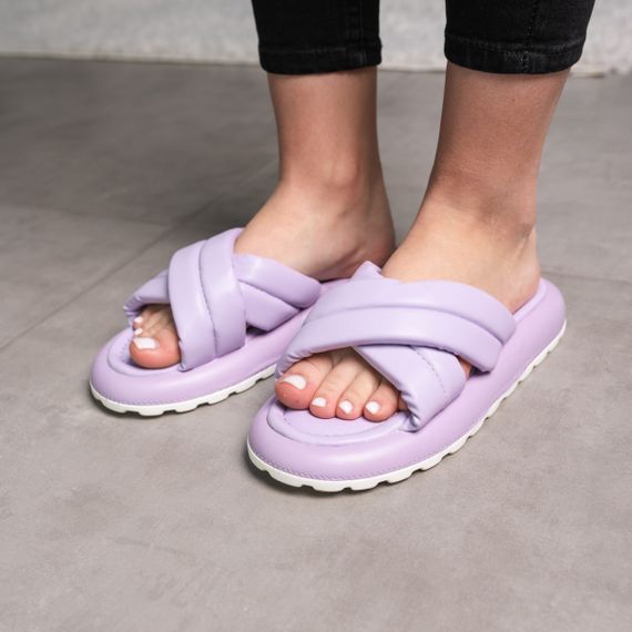 Шльопанці жіночі Fashion Oliver 3595 38 розмір 24,5 см Фіолетовий | Зображення 5