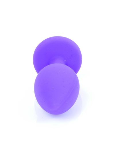 Анальна пробка - Jewellery Silicone Purple Plug S Red | Зображення 4