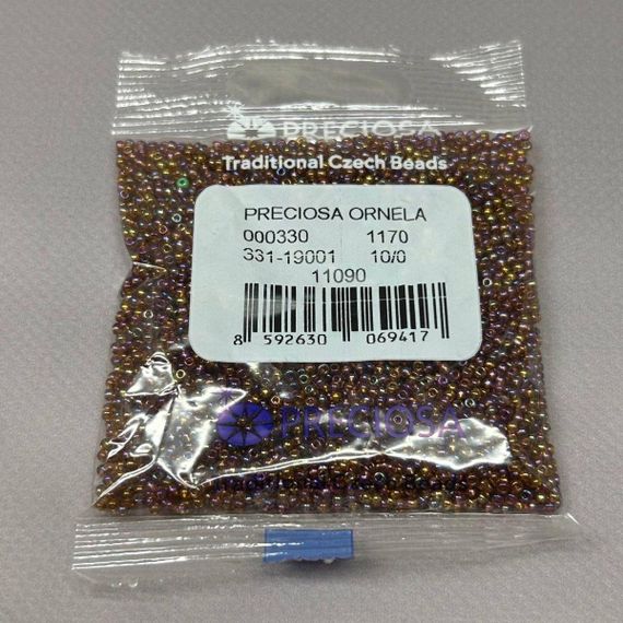 Бисер чешский Preciosa 10/0, цвет 11090 - 50 г | Зображення 1
