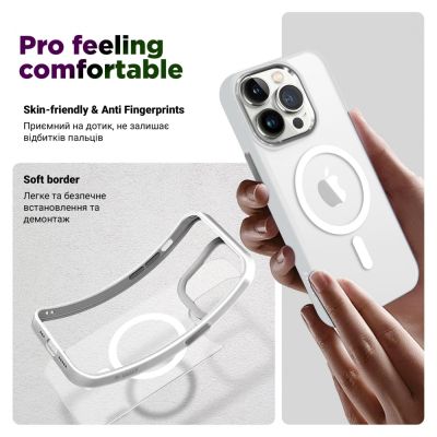 Чехол для мобильного телефона Armorstandart Unit MagSafe Apple iPhone 12 Pro Max Matte Clear Silver (ARM70443) | Зображення 1