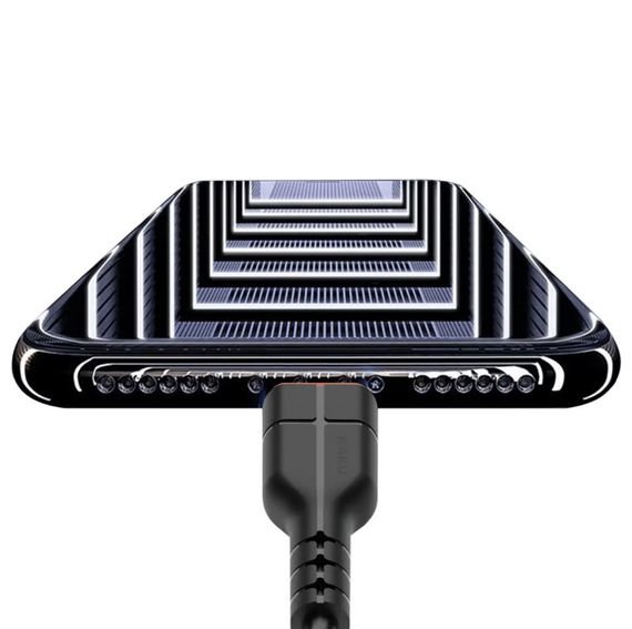 USB кабель Kaku KSC-225 USB - Lightning 1m - Black | Зображення 3