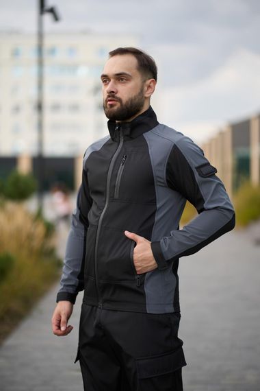 Куртка чоловіча soft shell light "iForce" Intruder сіра | Зображення 2