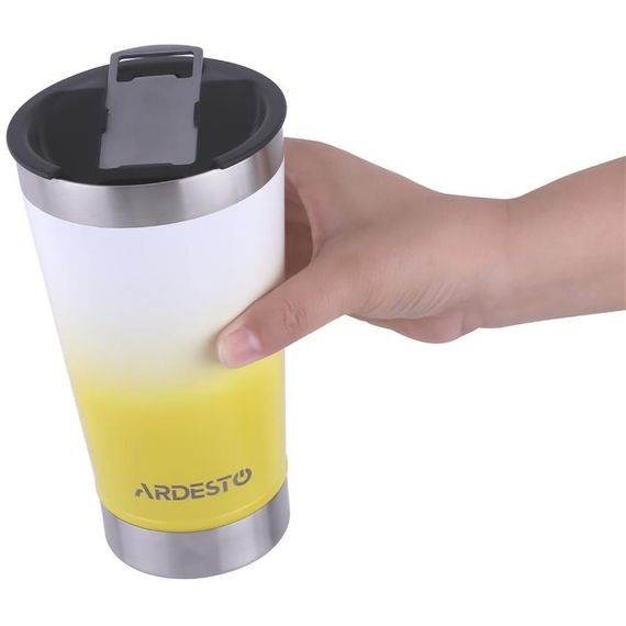 Термокружка Ardesto Bright Сity AR-2647-YL 470 мл желтая