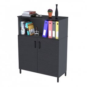 Тумба офисная Loft Design LTO-900-1200 антрацит венге