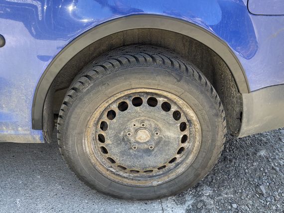 Накладки на арки (чорний мат) Коротка база, 1 зсувні двері (пластик) для Volkswagen Caddy 2004-2010 рр | Зображення 6