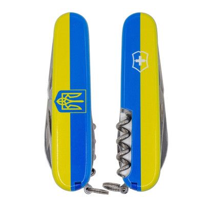Складаний ніж Victorinox Spartan Ukraine Герб на прапорі (1.3603.3_T3040p) | Зображення 1