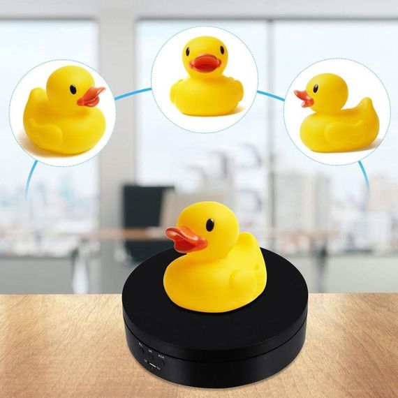 Поворотный стол для предметной фотосъемки (13,8см), от USB, MAG-733 / Платформа для демонстрации товара | Зображення 1