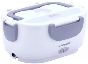 Ланч-бокс Kamille Snack 450мл + 650мл з підігрівом (220V або 12V), сірий