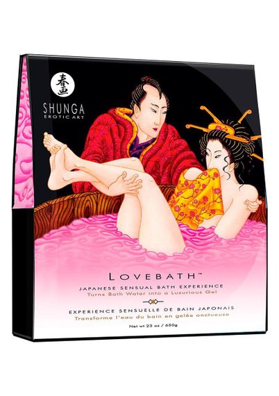 Гель для ванни Shunga LOVEBATH – Dragon Fruit 575 г, робить воду ароматним желе зі SPA-ефектом Sex Aura
