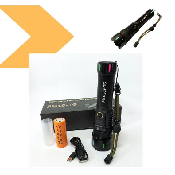 Ліхтар NIGHT VISION FLUORESCENCE XPRO CB-A280-TG з потужним білим і червоним COB LED, Li-Ion акумулятор, Power Bank, ЗУ Type-C, магніт, zoom (47159-A282_312) | Зображення 1