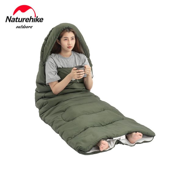 Спальний мішок Naturehike Y150L NH21MSD08, правий, темно-зелений | Зображення 1