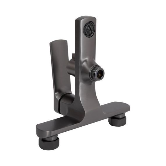 Змішувач для ванни Qtap Slavonice (з душовим гарнітуром) QTSLV259GMB48035 Gunmetal Black PVD | Зображення 3