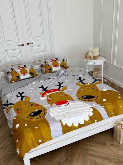 Постельное белье полуторное Dushka Home Сатин Плюш 21351 160х215 см