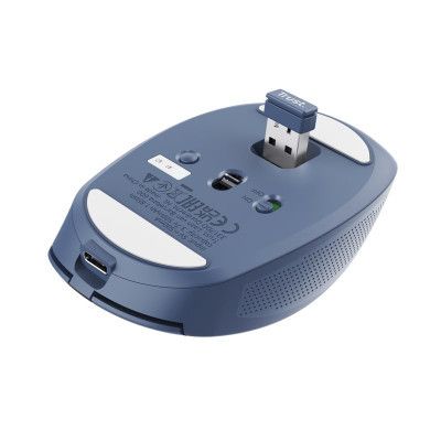 Мышка Trust Ozza compact Bluetooth/Wireless/USB-A Blue (24934) | Зображення 4