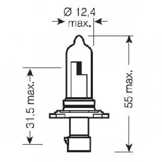 Лампа HB3 OSRAM 9005XS-FS 12V 60W P20D ОРИГІНАЛ