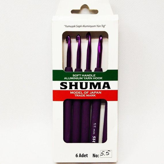 Гачок для в'язання SHUMA # 5.5 з м'якою ручкою | Зображення 2