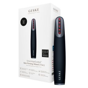 Пристрій для зміцнення і тонізації шкіри обличчя GESKE Skin Firming Wand 7в1 starlight, Чорний
