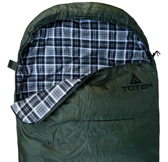 Спальний мішок Totem Ember Plus XXL ковдра з капюш лівий olive 190/90 UTTS-015-L | Зображення 1