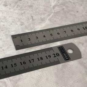Линейка металлическая, портновская - 20 см