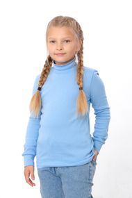 Дитяча водолазка (унісекс) однотонна приталена Носи своє 158 Блакитний (p-5672-213303)
