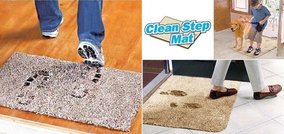 Килимок для взуття Clean Step Mat Супервбираючий придверний килимок для підлоги, 70*45см | Зображення 3