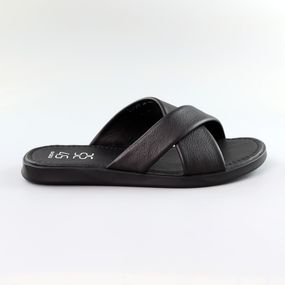 Шльопанці чоловічі шкіряні 583373 Чорні 40 41 42 44 45