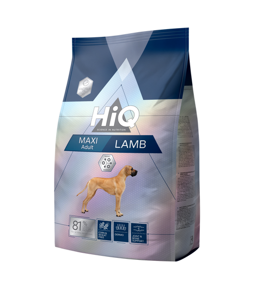Корм HiQ Maxi Adult Lamb сухий з ягнятиною для дорослих собак великих порід 2.8 кг