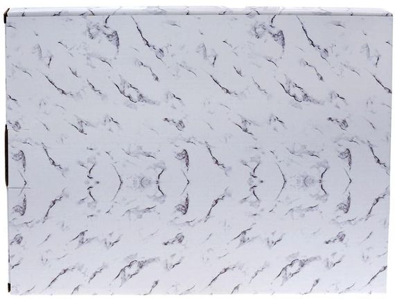 Страва Marmo Bianco Black 30.5х24х2см | Зображення 1