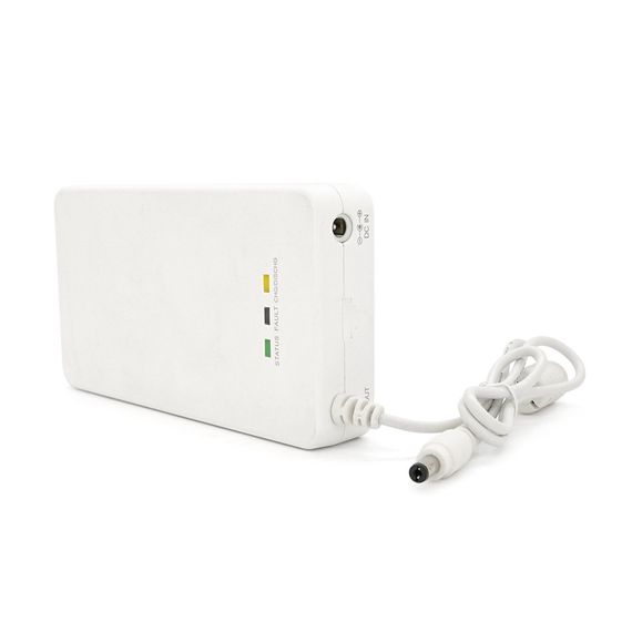 Корпус ДБЖ для роутера, 15W, Output: DC12V/1, 5A, під акумулятори 4(АА), White