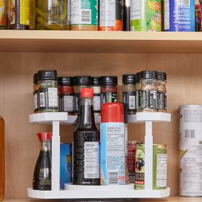 Спецівниця Spice Spinner Two-Tiered Spice Organizer, Поворотна підставка для спецій, Карусель для спецій IB-27