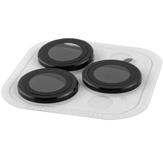 Захисне скло Metal Classic на камеру (у упак.) для Apple iPhone 17 Pro (6.3") / 17 Pro Max (6.9") Чорний / Black | Зображення 2