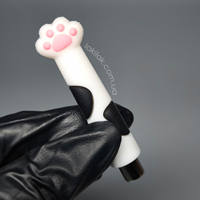 Магнит-цилиндр "Лапка" для гель-лака кошачий глаз (белый)