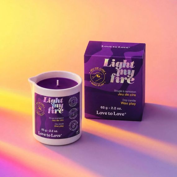 БДСМ-свеча низкотемпературная Love To Love LIGHT MY FIRE - WAX PLAY 65 г Sex Aura | Зображення 1