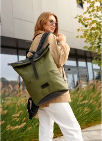 Жіночий рюкзак Sambag RollTop X хакі 41 х 27 х 18 см (24320119)