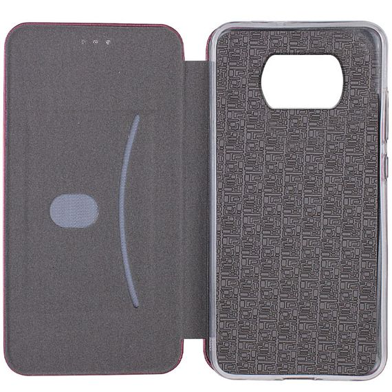Кожаный чехол-книжка Classy для Xiaomi Poco X3 NFC / Poco X3 Pro Бордовый | Зображення 2