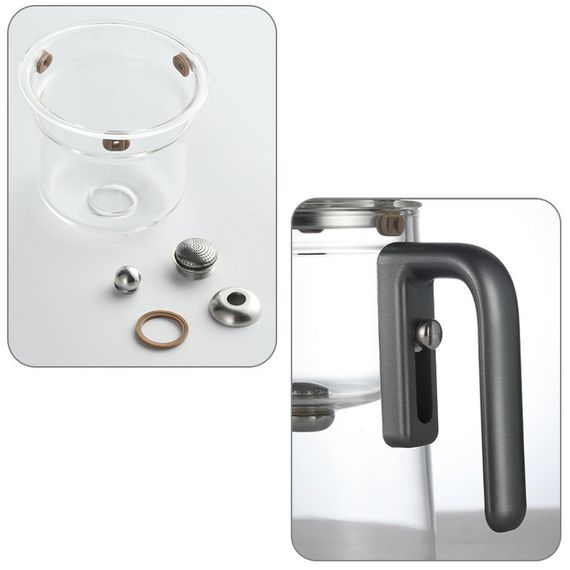 Чайник для заварювання TeaPot D-11 Fangyuan 800ml Gray handle | Зображення 2