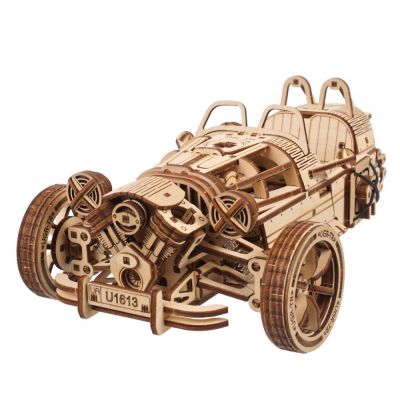 Конструктор Ugears механічний 3D Трицикл UGR-S (70216) | Зображення 8