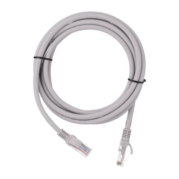 Патч-корд 2E  САТ 6, UTP, 3м, 26AWG, RJ45, 7/0.16, Cu, LSZH, сірий (2E-PC6CU-UTP3LSZH-GRY)