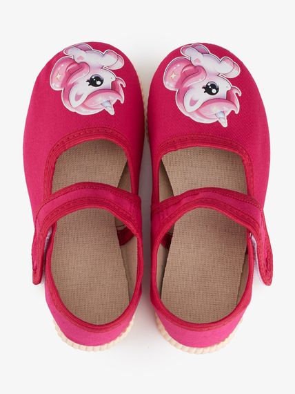 Капці для дівчинки Берегиня 0115 одноріжка 15,5 Малиновий shop (2000999615689) | Зображення 6