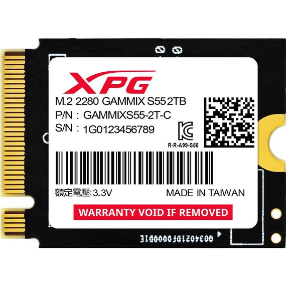 Накопичувач SSD M.2 2230 2TB GAMMIX S55 ADATA (SGAMMIXS55-2T-C) | Зображення 1