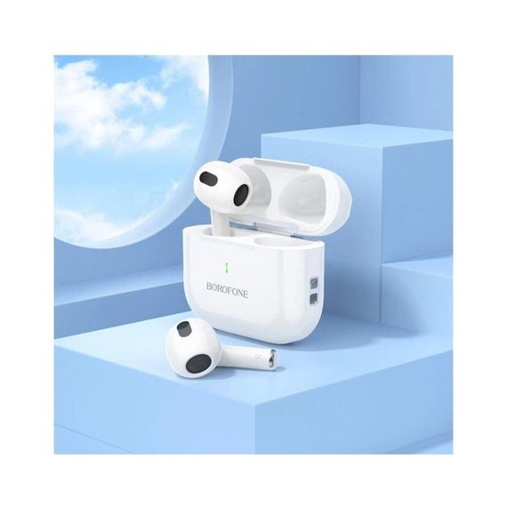 Беспроводные наушники BOROFONE BW58 True wireless stereo headset White | Зображення 4