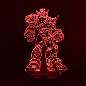 Акриловый светильник-ночник Трансформер красный tty-n001327