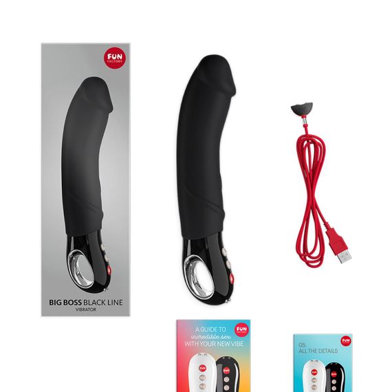 Вібратор для точки G Fun Factory BIG BOSS black, дуже потужний, 23,5 см sexstyle | Зображення 5